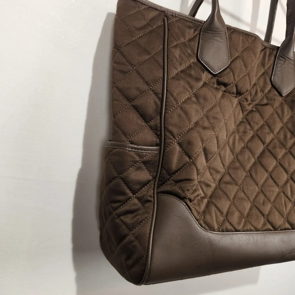 Pottery Barn Kids Brown Diaper Quilted Tote Basic‎ Bag